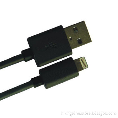 Lightning to USB Cable, Black 8-pin Connector to Micro USB Adapter